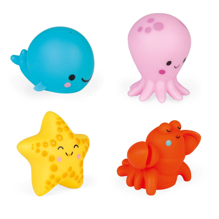 Janod Bath Toy - Sea Animal Squirters