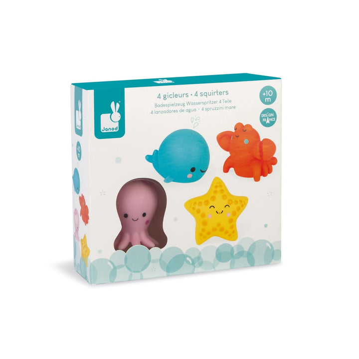 Janod Bath Toy - Sea Animal Squirters