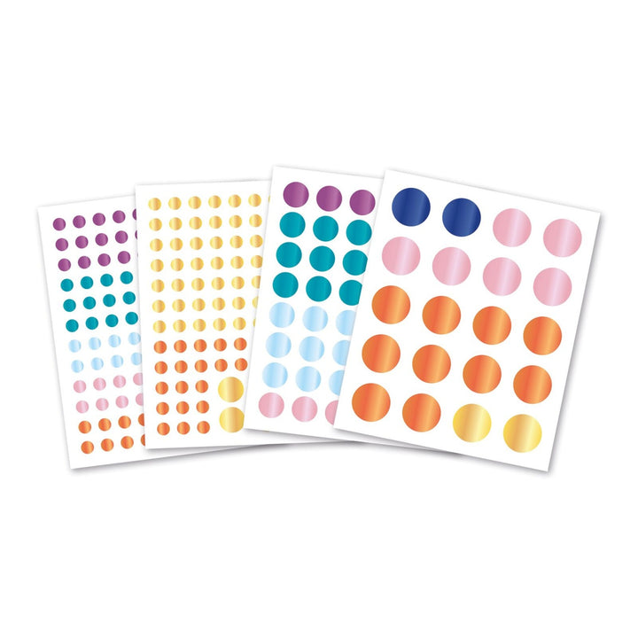 Janod Creative Set of Round Metal Stickers - 3 years