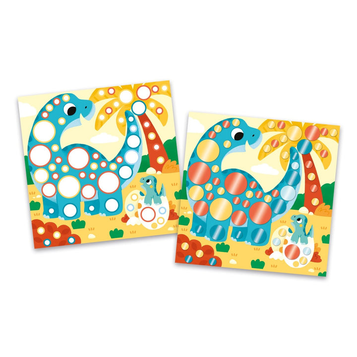 Janod Creative Set of Round Metal Stickers - 3 years