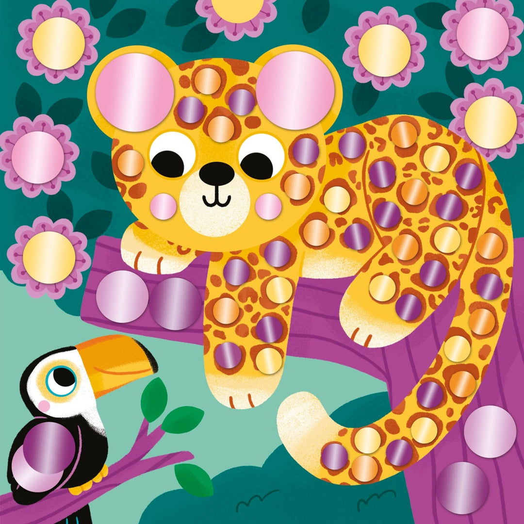 Janod Creative Set of Round Metal Stickers - 3 years
