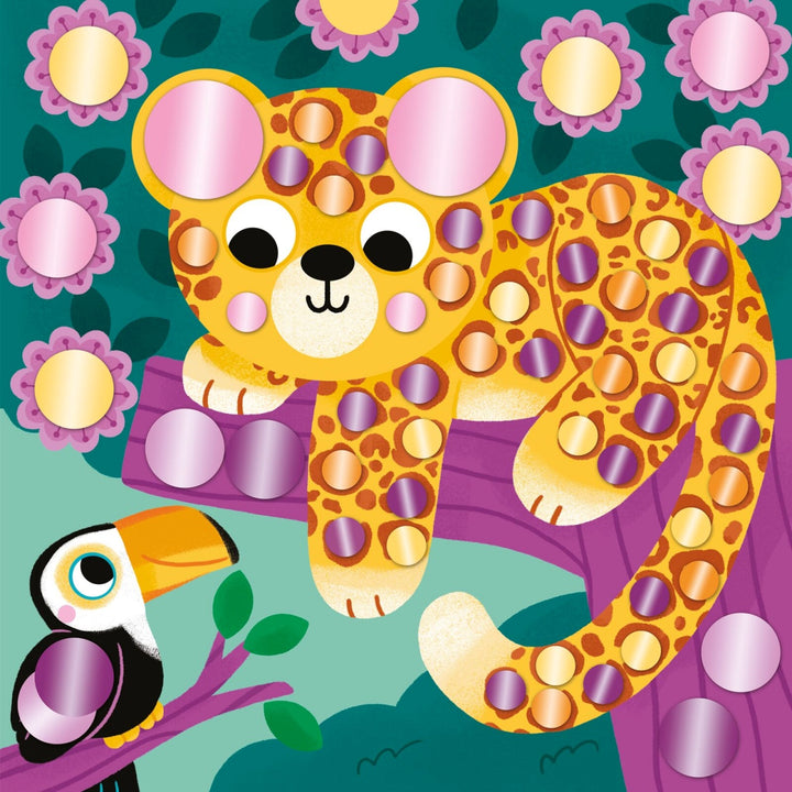 Janod Creative Set of Round Metal Stickers - 3 years
