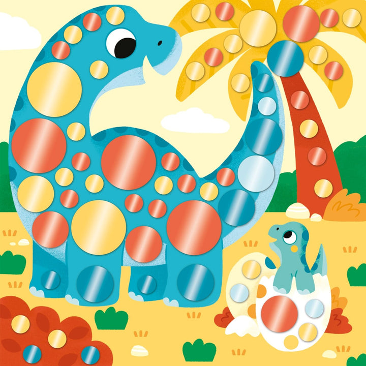 Janod Creative Set of Round Metal Stickers - 3 years