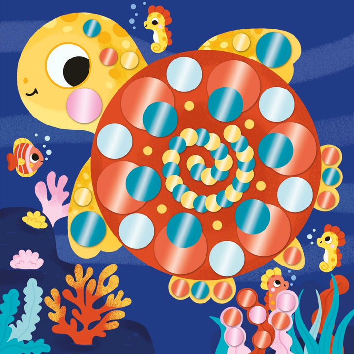 Janod Creative Set of Round Metal Stickers - 3 years