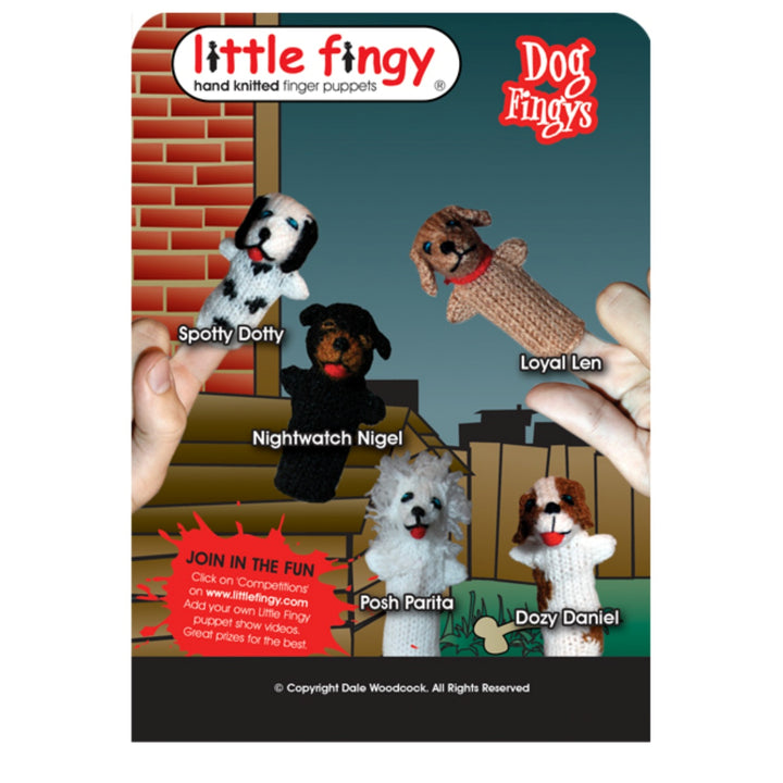 Little Fingy Finger Puppets Gift Bag - Dogs