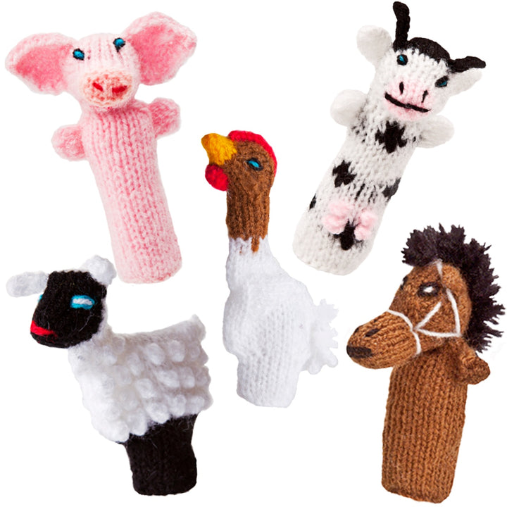 Little Fingy Finger Puppets Gift Bag - Farm