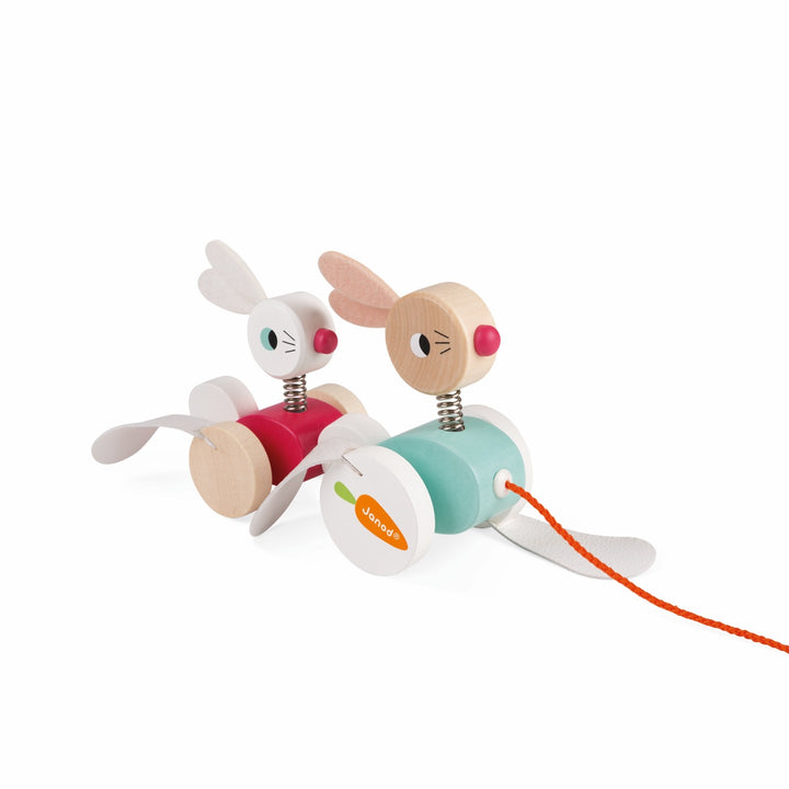 Janod Zigolos Pull-Along Rabbits