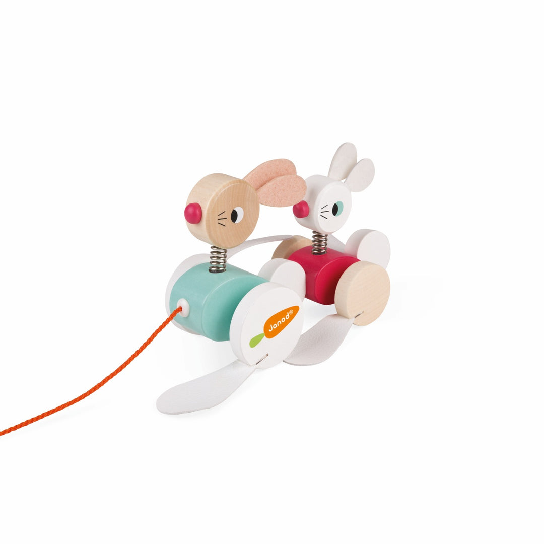Janod Zigolos Pull-Along Rabbits