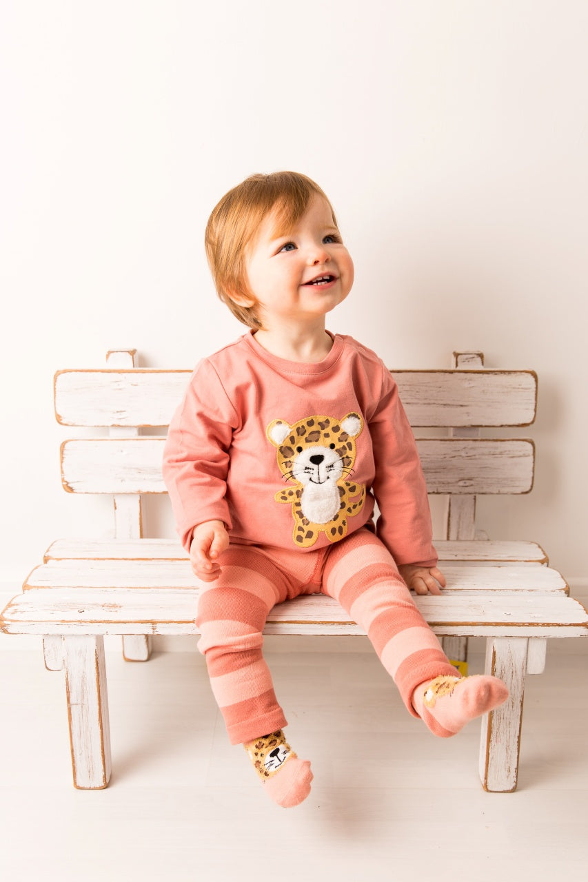 Blade and Rose Top - Lola the Jaguar (peach top)