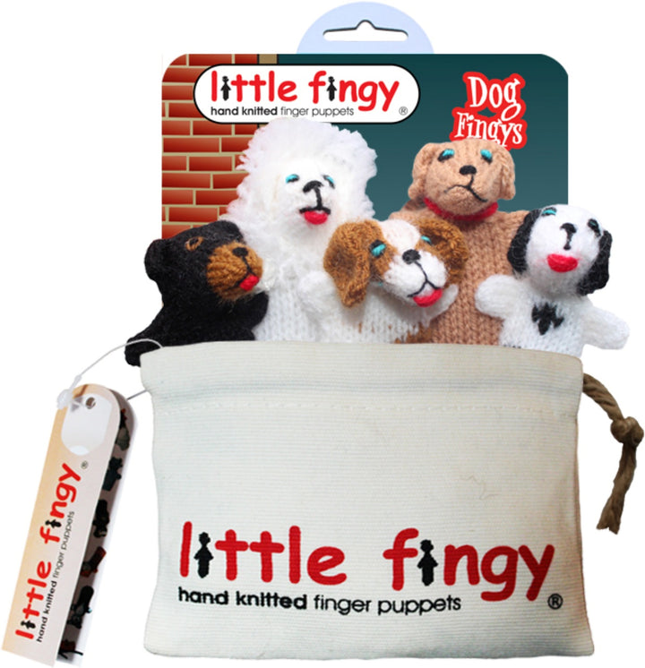 Little Fingy Finger Puppets Gift Bag - Dogs