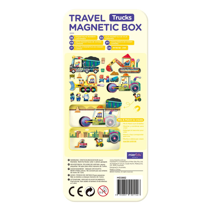 Mier Edu Travel Magnetic Box - Trucks