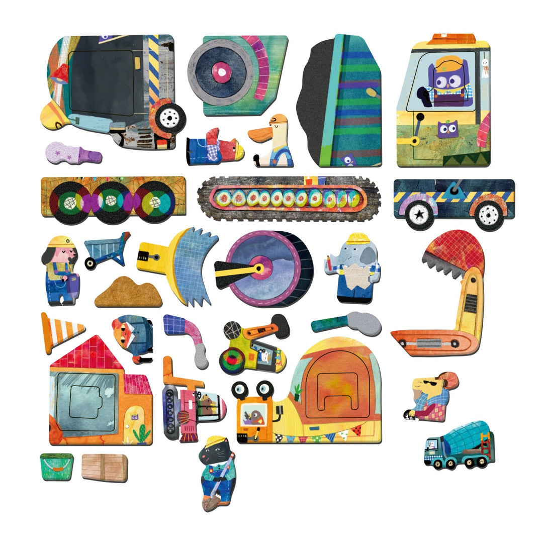 Mier Edu Travel Magnetic Box - Trucks