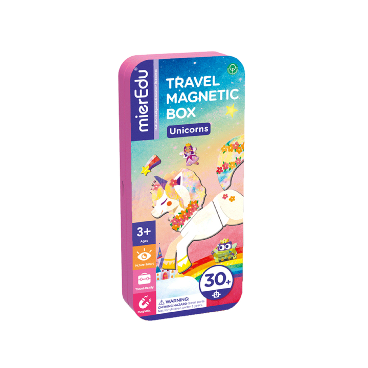 Mier Edu Travel Magnetic Box - Unicorns Magnetic Puzzle Tin