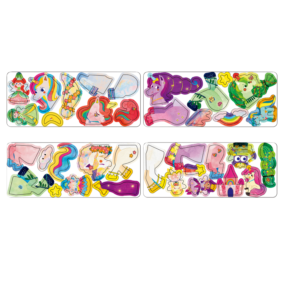 Mier Edu Travel Magnetic Box - Unicorns Magnetic Puzzle Tin