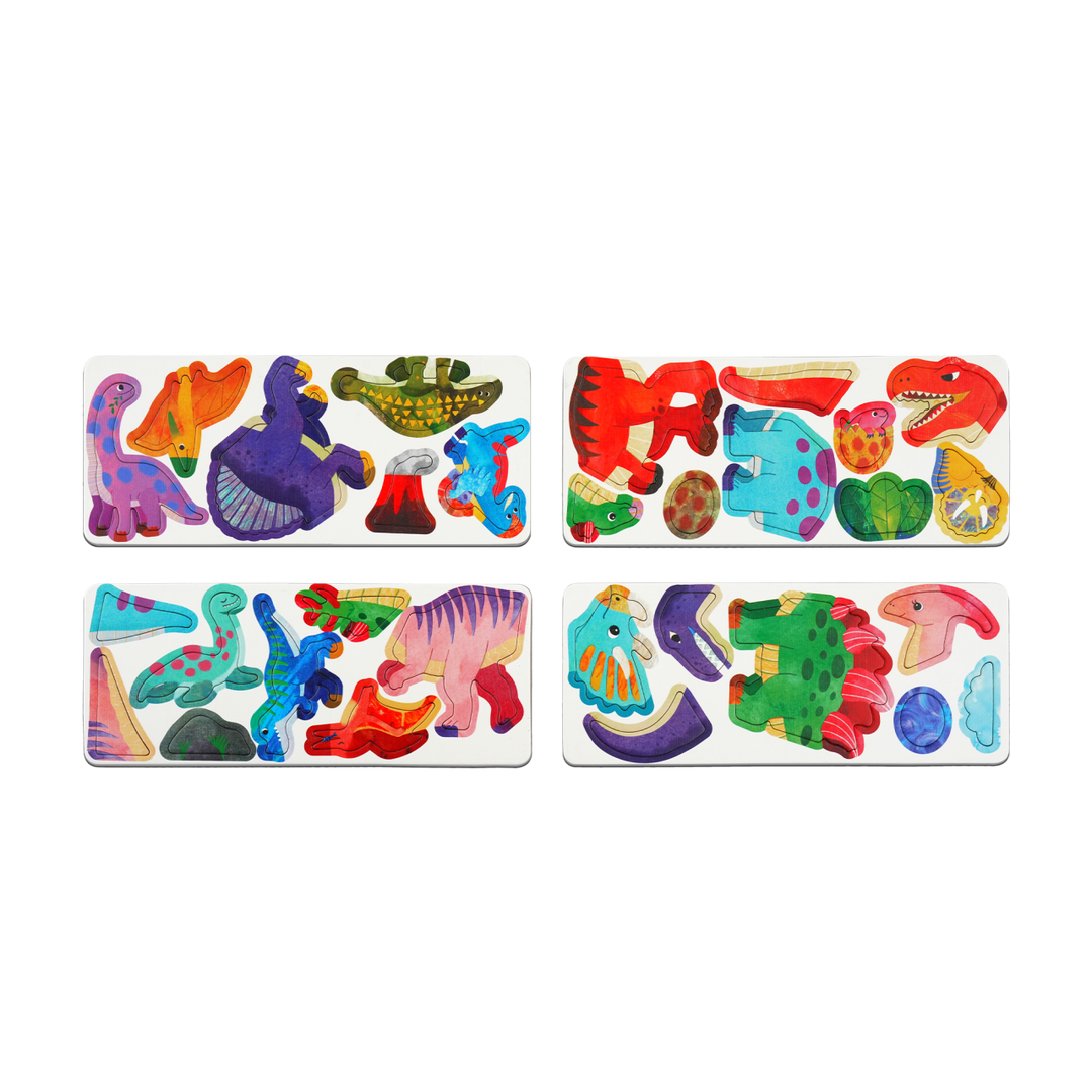 Mier Edu Travel Magnetic Box - Dinosaur Land Magnetic Puzzle Tin
