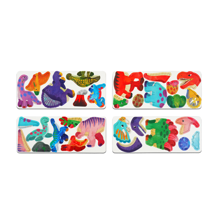 Mier Edu Travel Magnetic Box - Dinosaur Land Magnetic Puzzle Tin