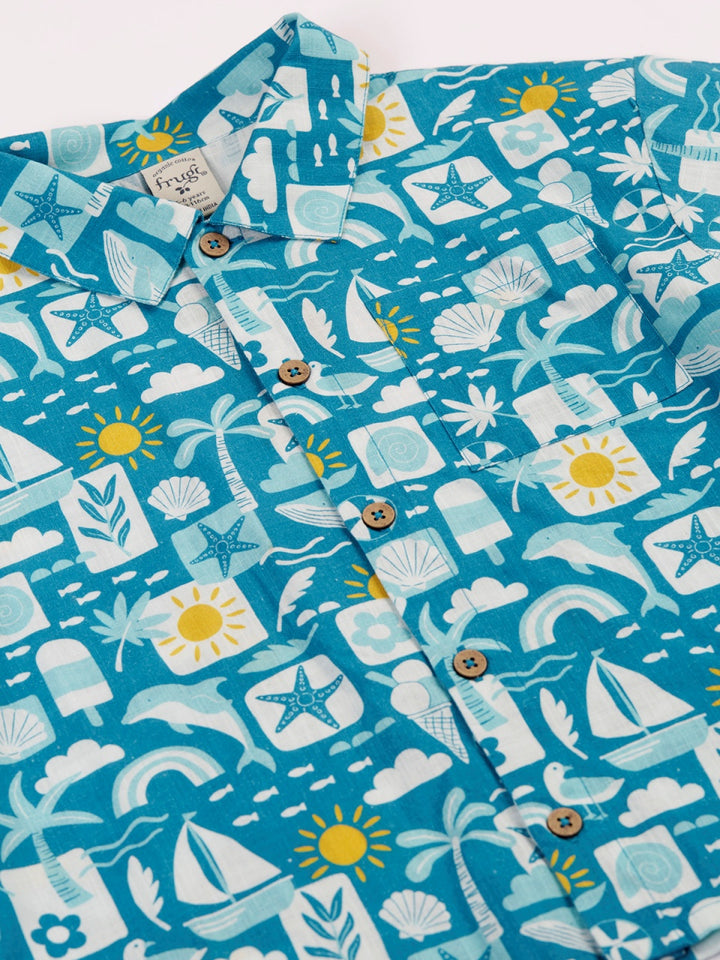 Frugi Ellison Shirt - Blue Beach Times