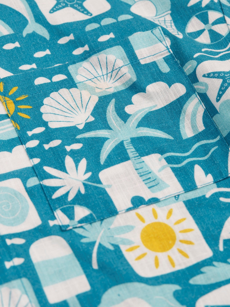Frugi Ellison Shirt - Blue Beach Times