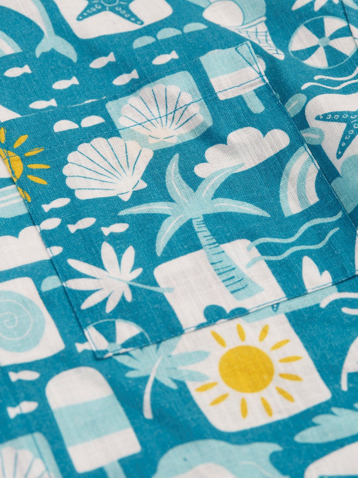 Frugi Ellison Shirt - Blue Beach Times