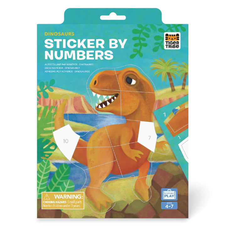 Tiger Tribe Sticker By Numbers Travel Activity Set