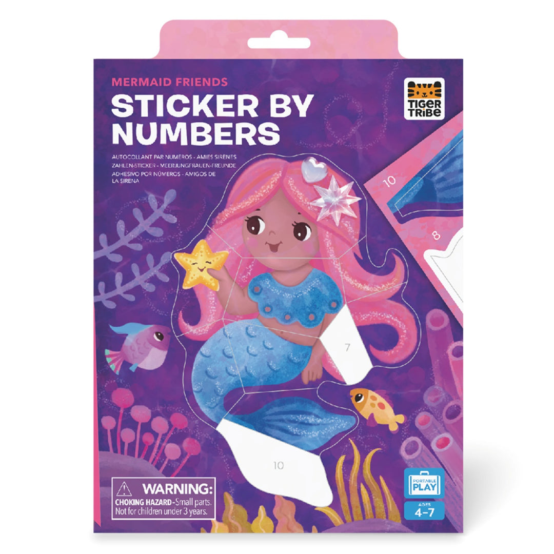 Tiger Tribe Sticker By Numbers Travel Activity Set