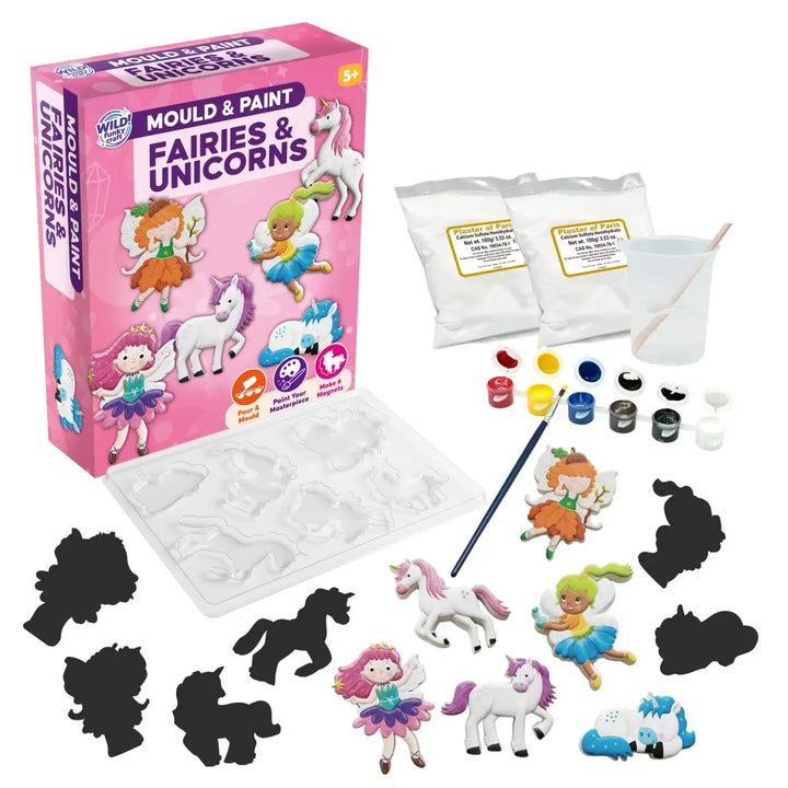Wild Funky Craft  Mould &amp; Paint - Fairy and Unicorn