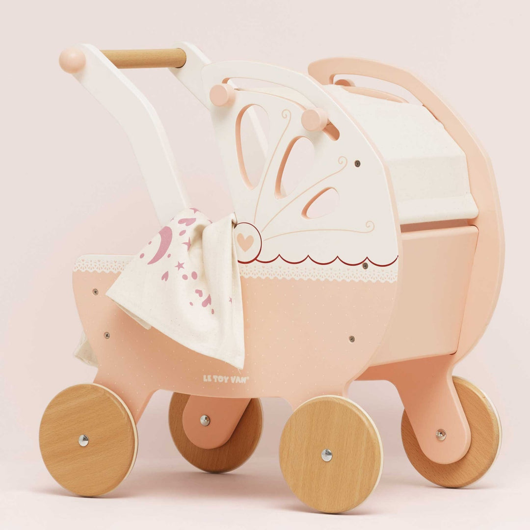 Le Toy Van Retro Wooden Doll Pram