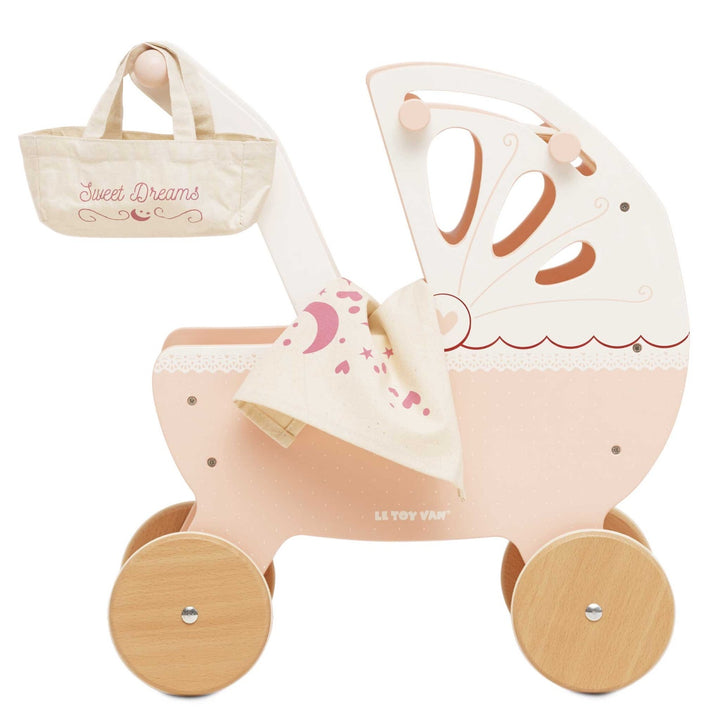 Le Toy Van Retro Wooden Doll Pram