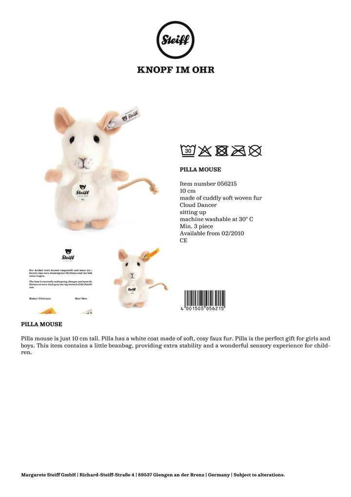 Steiff Mouse - Pilla