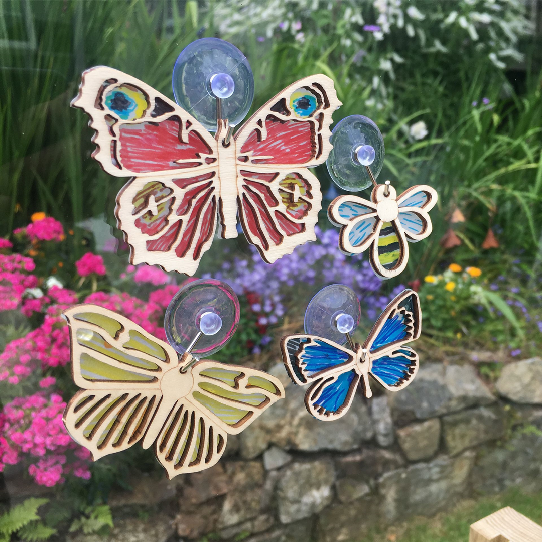 Gift in a Tin - Butterflies and Bees Suncatcher Kit