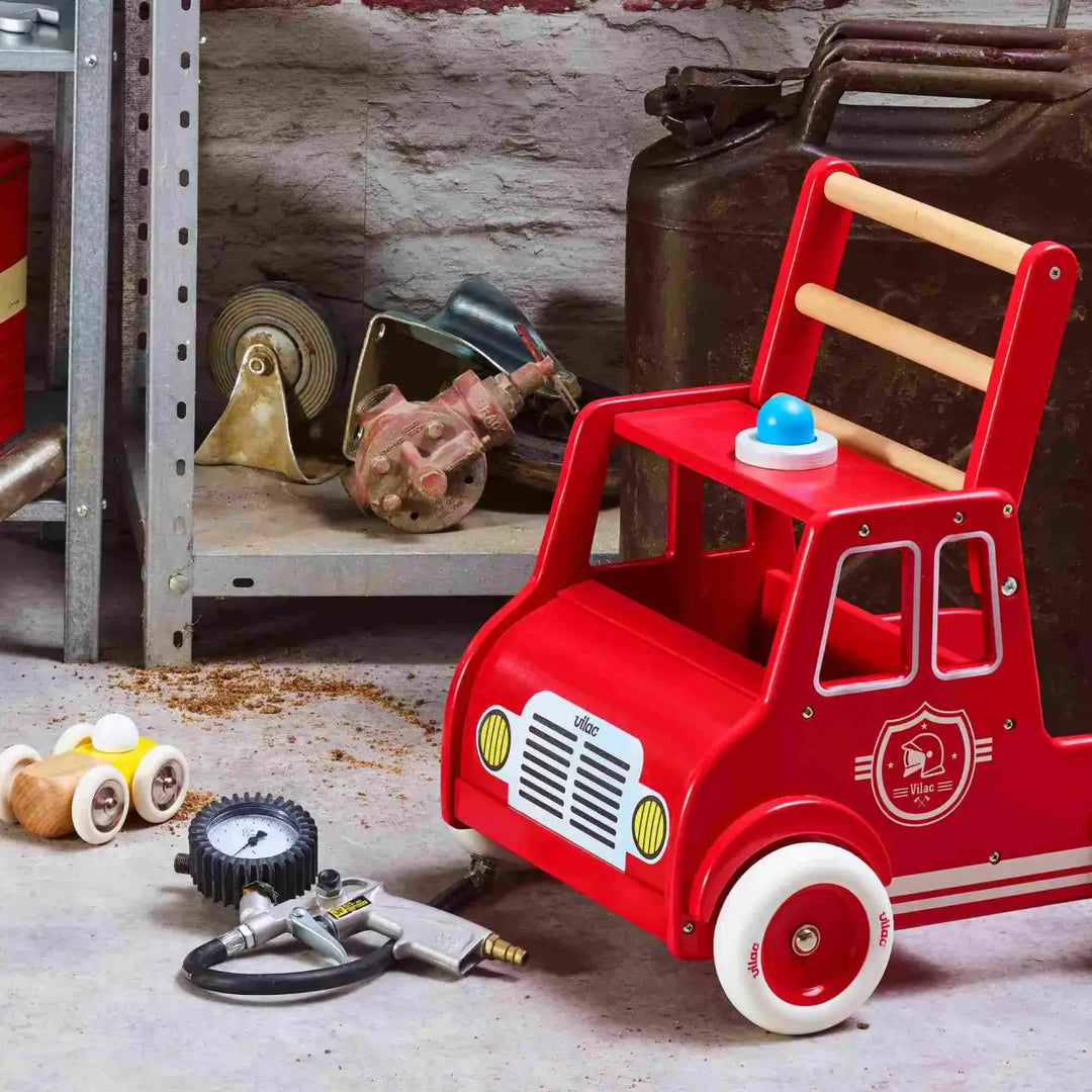 Vilac Firetruck Push-Along Walker