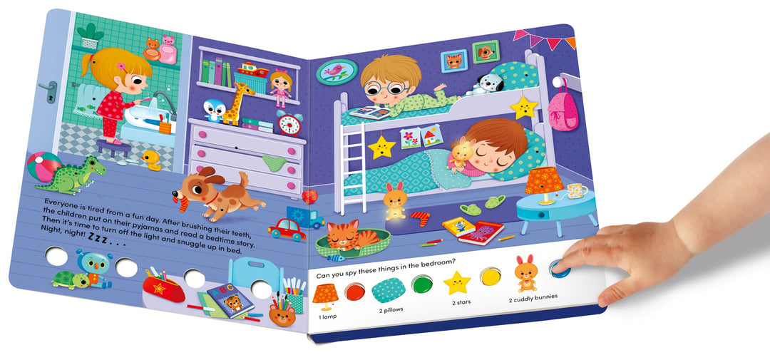 Play+ Search and Shine Board Book - In the Night
