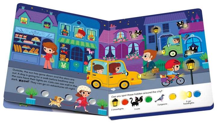 Play+ Search and Shine Board Book - In the Night