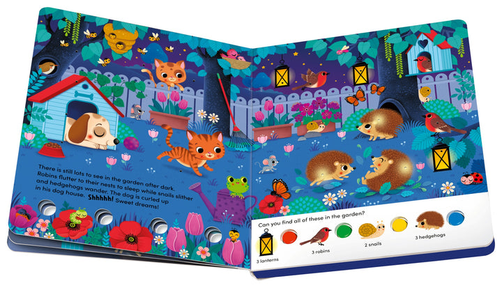 Play+ Search and Shine Board Book - In the Night