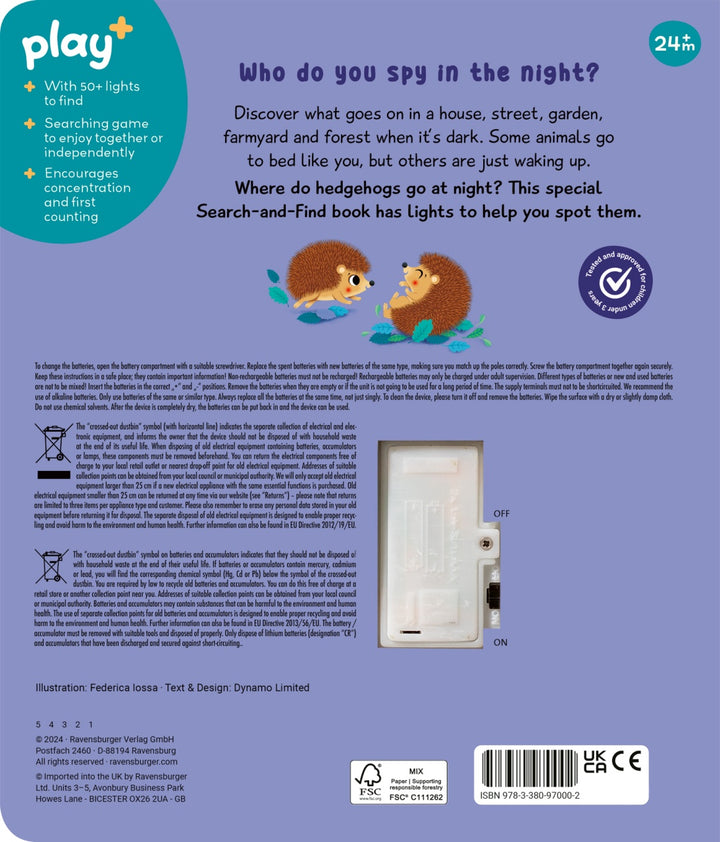 Play+ Search and Shine Board Book - In the Night
