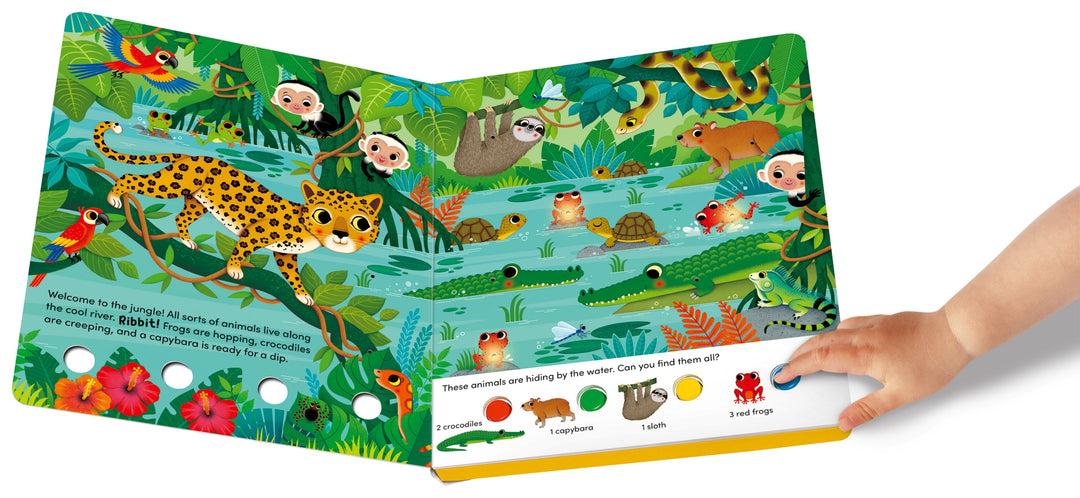 Play+ Search and Shine Board Book - In the Jungle