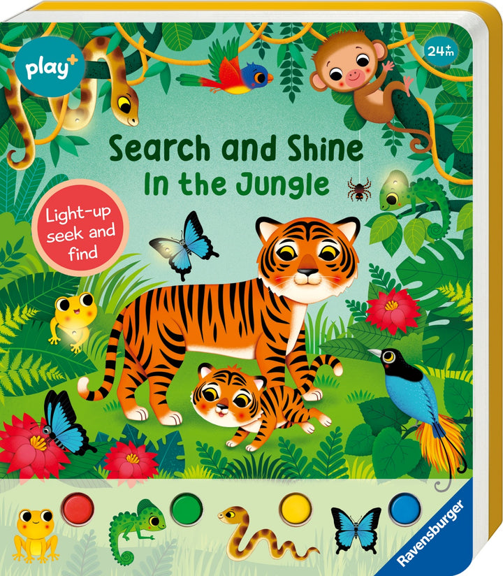 Play+ Search and Shine Board Book - In the Jungle
