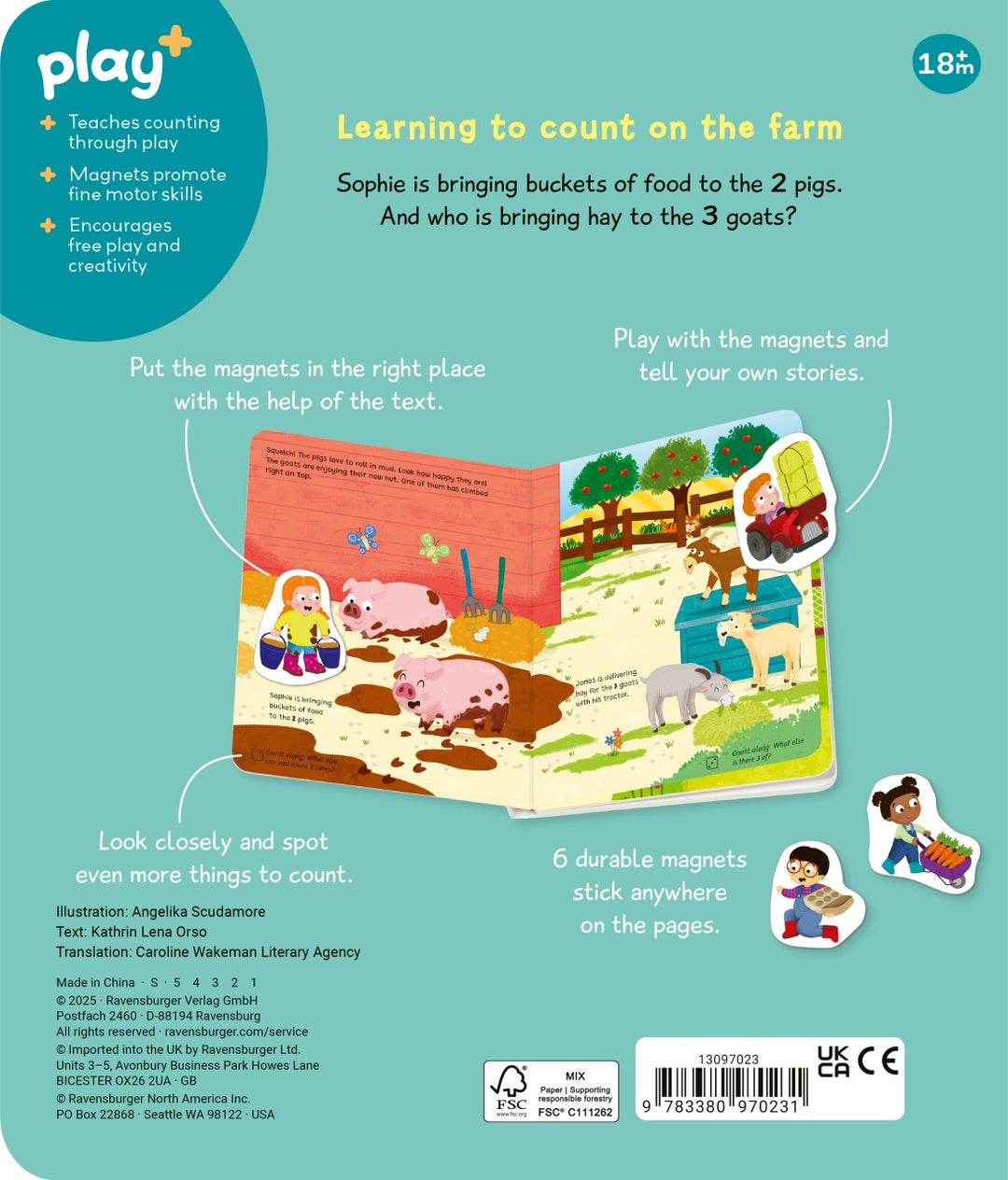 Play+ My First Magnetic Book - Match and Learn Numbers