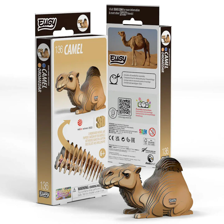 Eugy Camel 3D Cardboard Model Kit