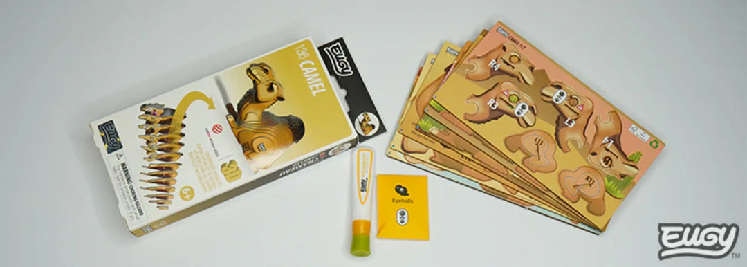 Eugy Camel 3D Cardboard Model Kit