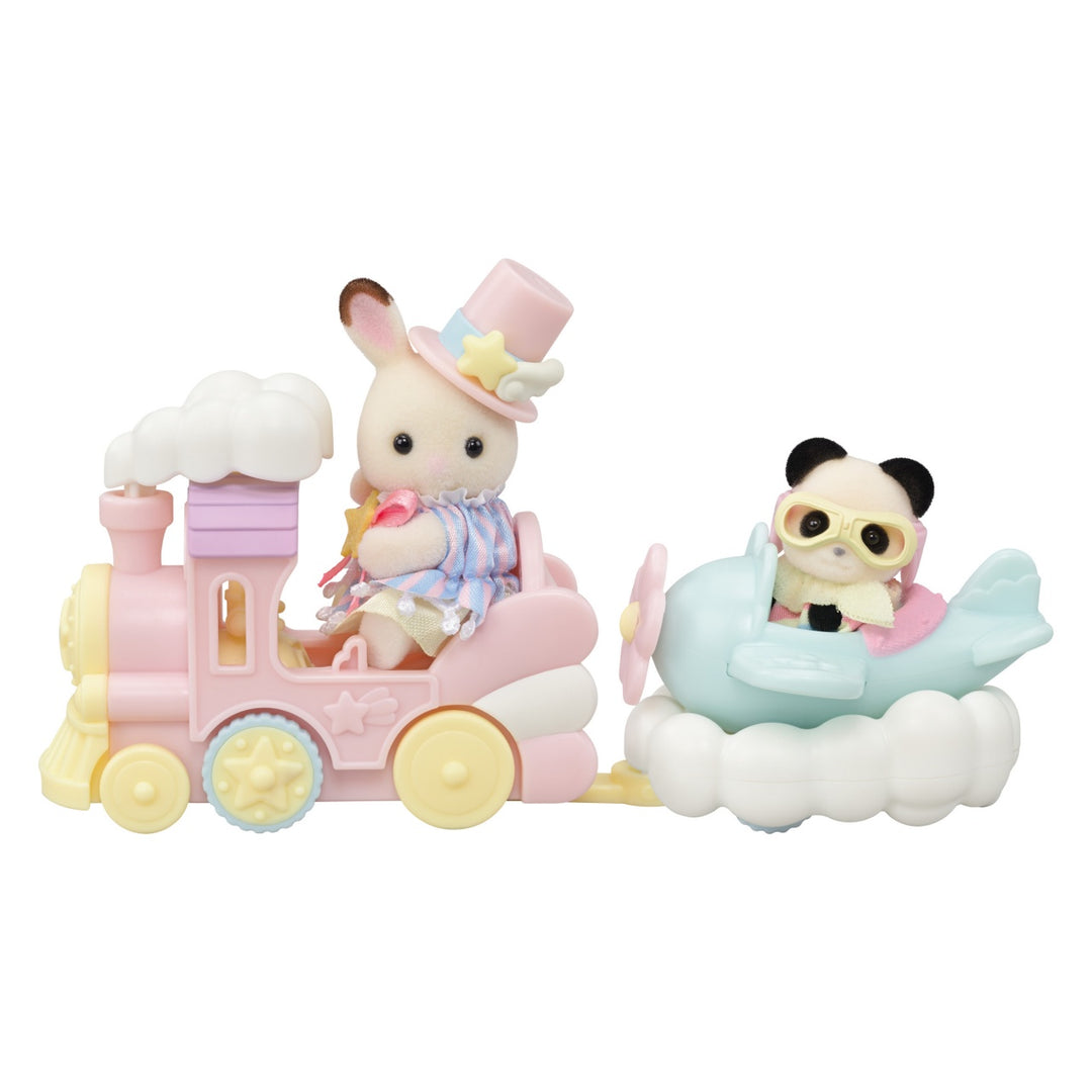 Sylvanian Families - Plane &amp; Train - Amusement Park Ride Set