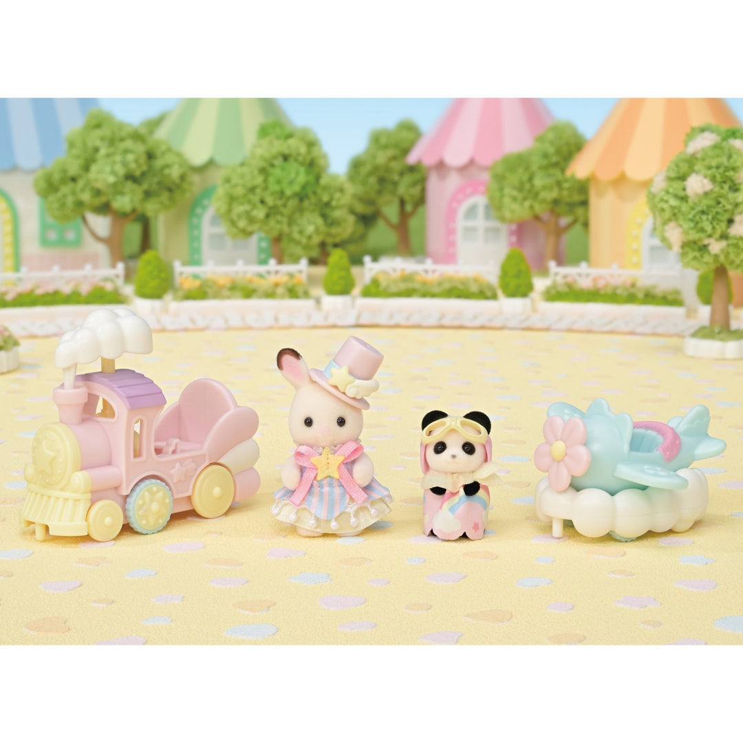 Sylvanian Families - Plane &amp; Train - Amusement Park Ride Set