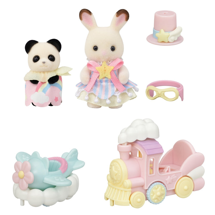 Sylvanian Families - Plane &amp; Train - Amusement Park Ride Set