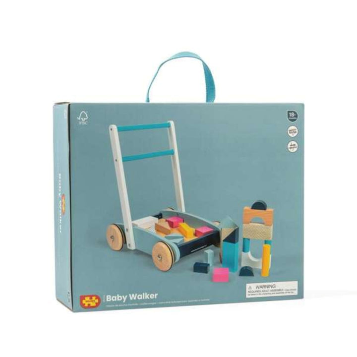 Bigjigs Baby Walker Trolley and Blocks