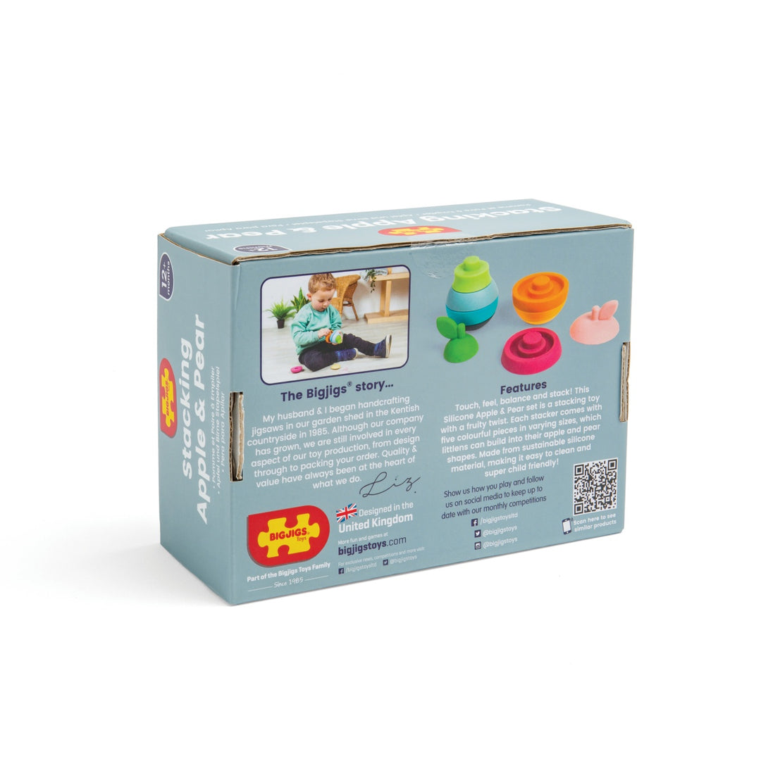 Bigjigs Silicone Stacking Apple and Pear