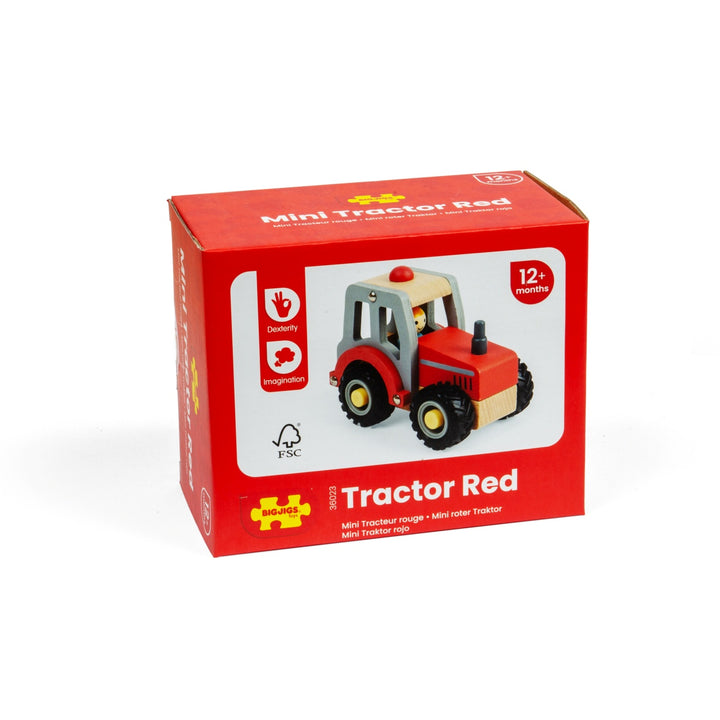 Bigjigs Mini Red Tractor