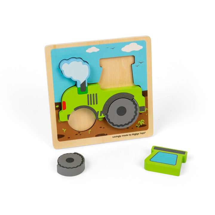 Bigjigs Chunky Lift Out Puzzle - Tractor