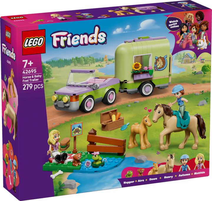 Friends - Horse &amp; Baby Foal Trailer