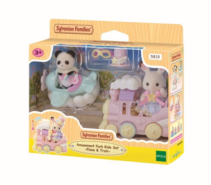 Sylvanian Families - Plane &amp; Train - Amusement Park Ride Set