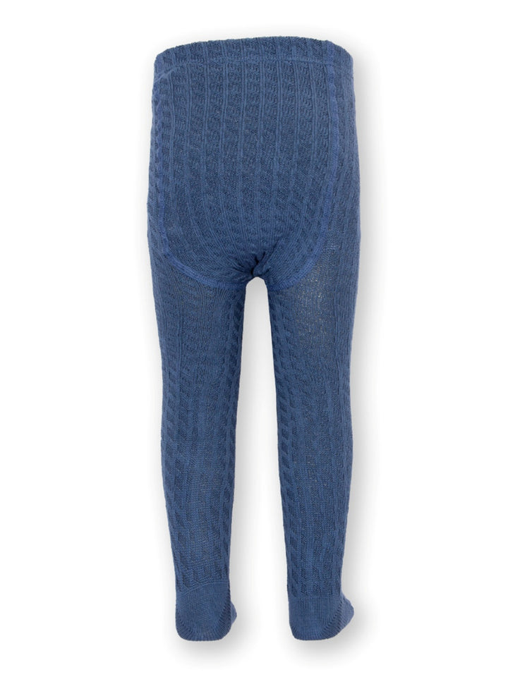 Kite Cable Knit Tights - Navy